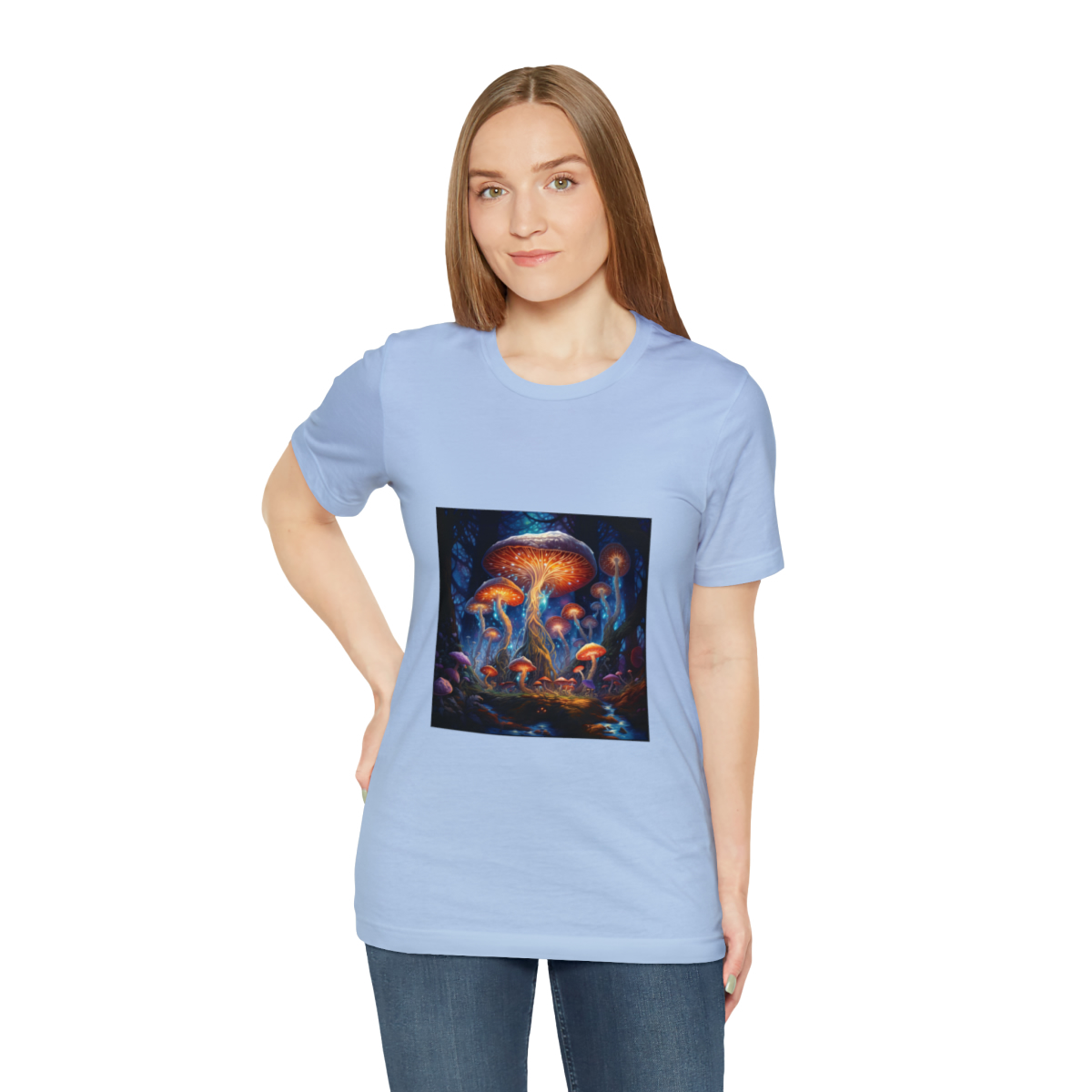Enchanted Forest of Techno-Wonders Unisex Jersey Short Sleeve Tee - Image 5