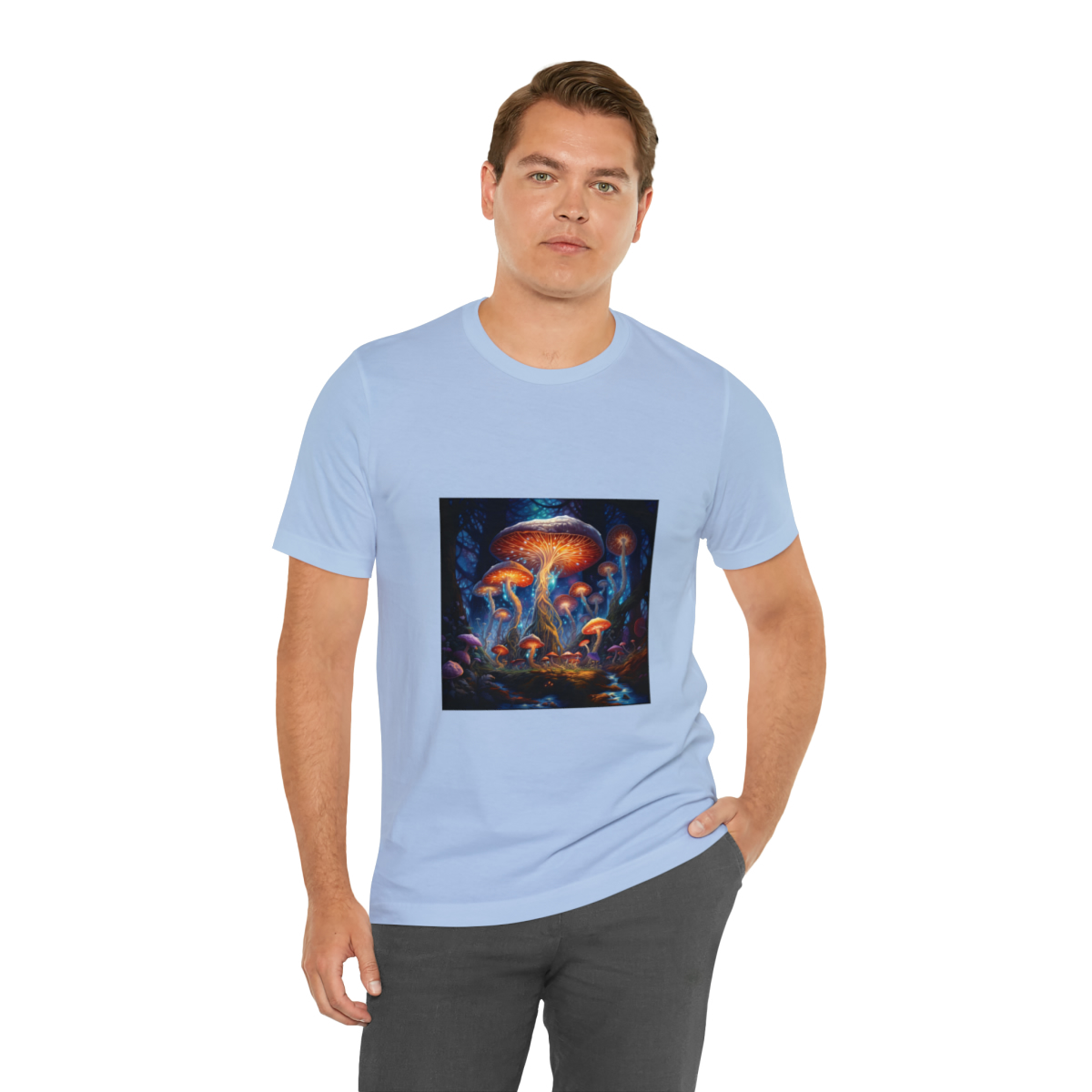 Enchanted Forest of Techno-Wonders Unisex Jersey Short Sleeve Tee - Image 6