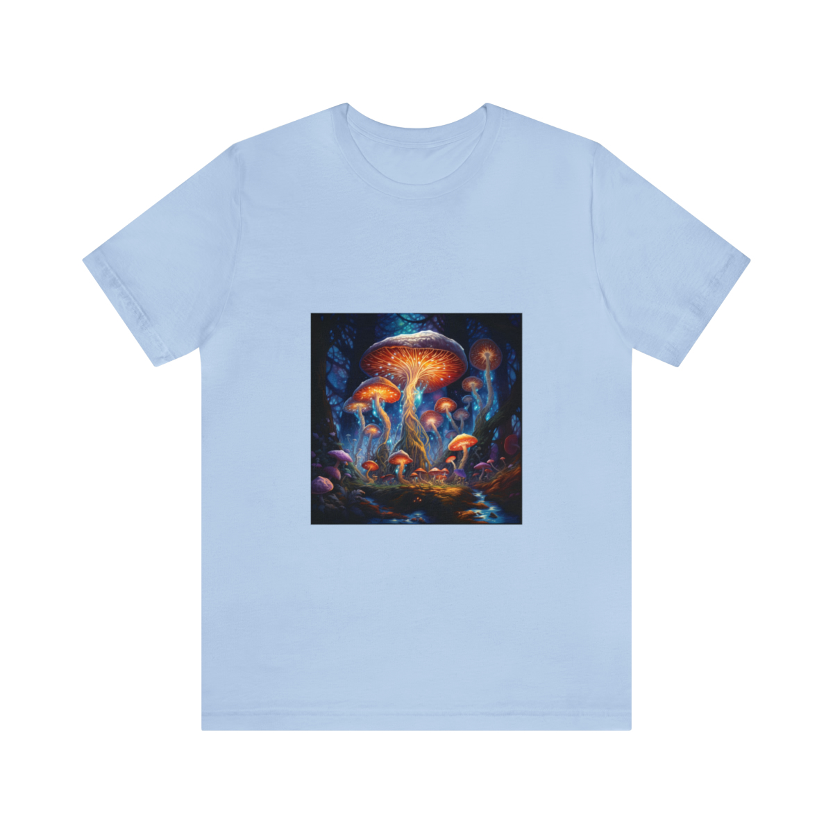 Enchanted Forest of Techno-Wonders Unisex Jersey Short Sleeve Tee