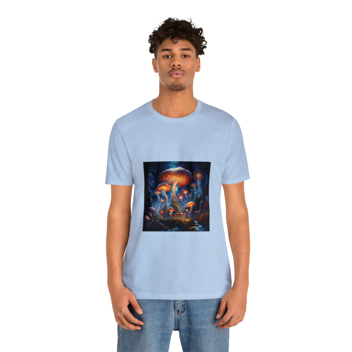 Enchanted Forest of Techno-Wonders Unisex Jersey Short Sleeve Tee - Image 4