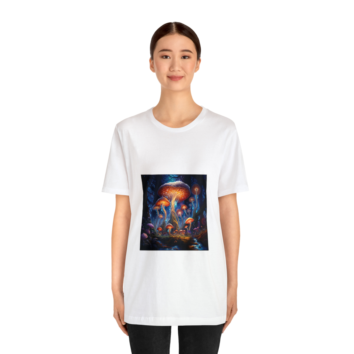 Enchanted Forest of Techno-Wonders Unisex Jersey Short Sleeve Tee - Image 9