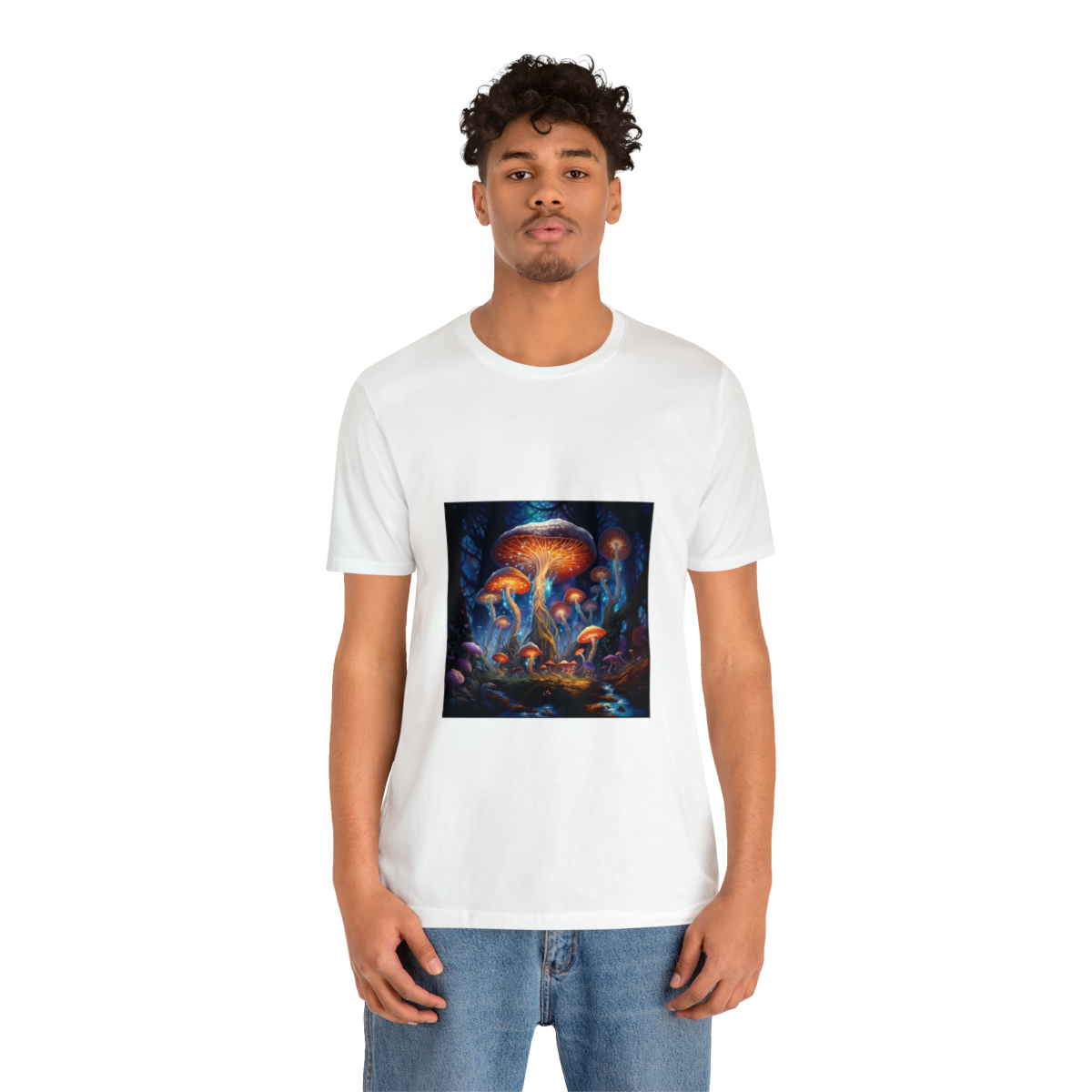 Enchanted Forest of Techno-Wonders Unisex Jersey Short Sleeve Tee - Image 10