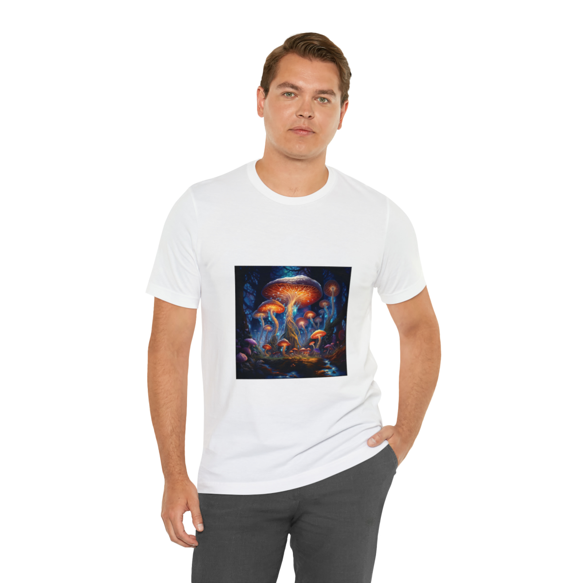 Enchanted Forest of Techno-Wonders Unisex Jersey Short Sleeve Tee - Image 12